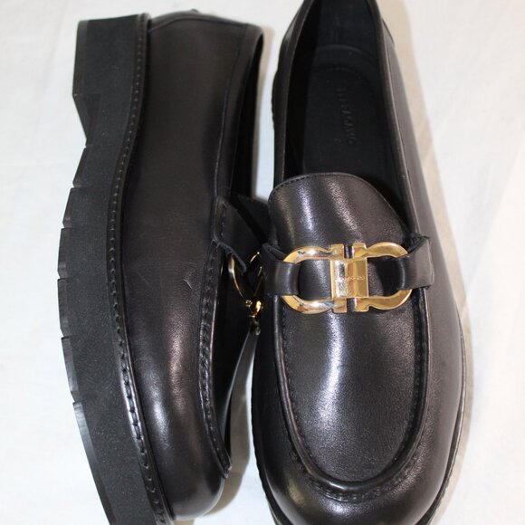 NWOB Ferragamo Gancini-Plaque Logo Buckle Maryan Loafers Slip On Flats 10.5 - Picture 2 of 8